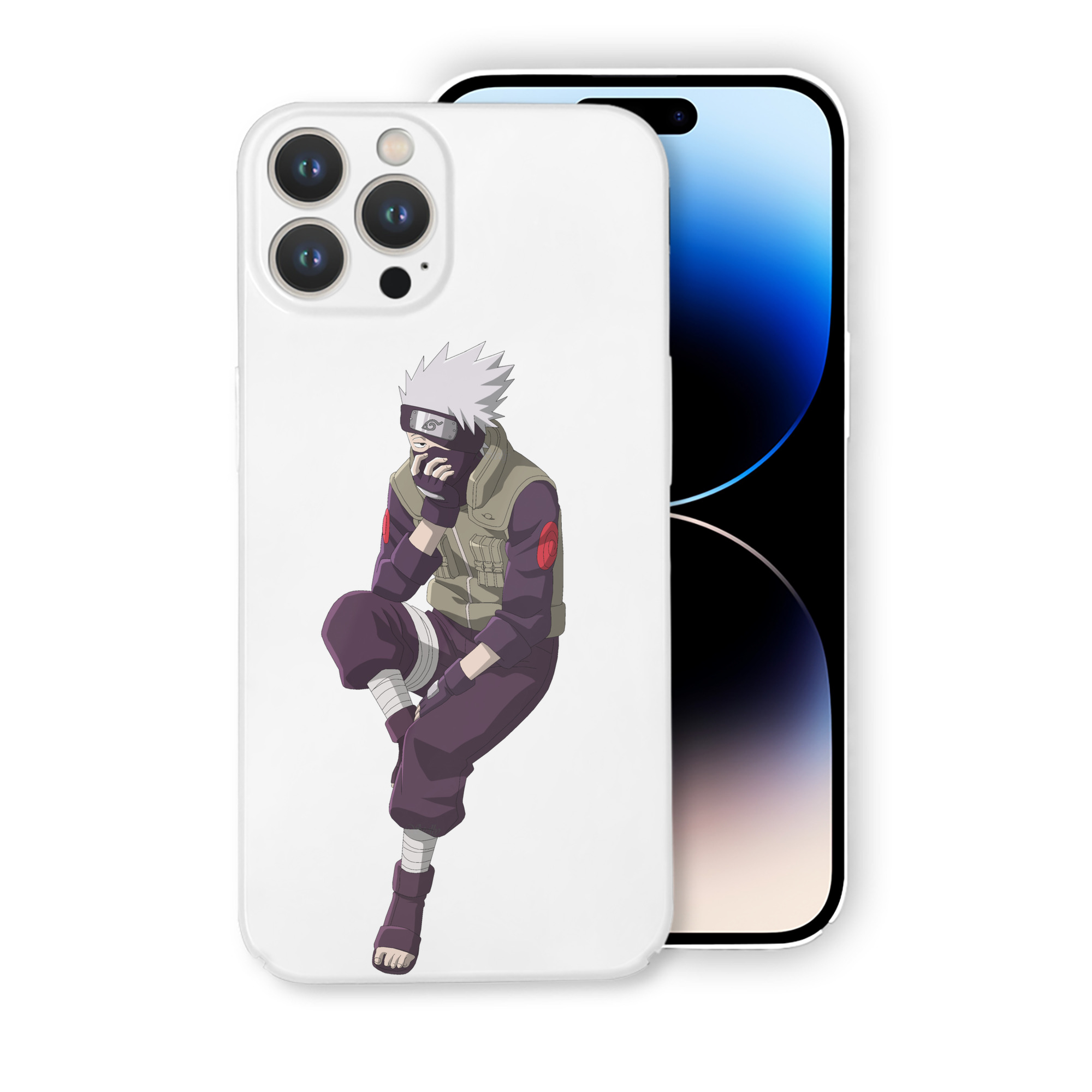 （画像用） NARUTO -ナルト- はたけ カカシ Hatake Kakashi 【iPhone 14シリーズ対応】ハードケース